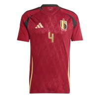 Camisa de time de futebol Bélgica Wout Faes #4 Replicas 1º Equipamento Europeu 2024 Manga Curta